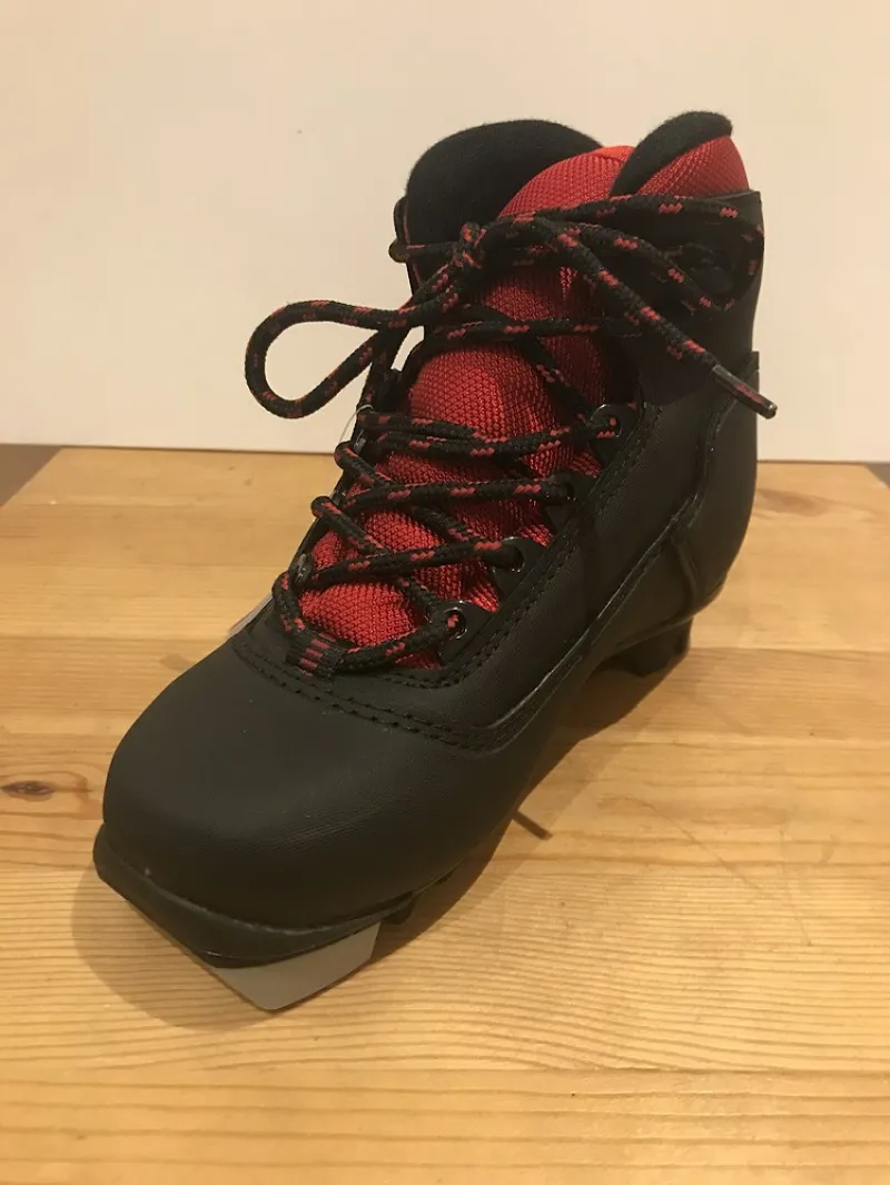 Alpina Kids T-Trek Junior Cross Country NNN Ski Boot Black/Silver-2